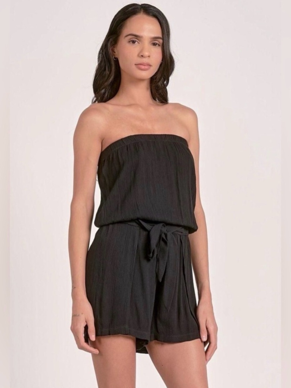 Sensea Womens Strapless Romper Cover Up